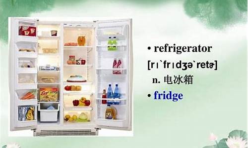 电冰箱英语怎么说_电冰箱英语怎么说 refrigerator